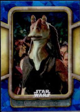 Jar Jar Binks' Promotion #71 Star Wars 2024 Topps Chrome Sapphire