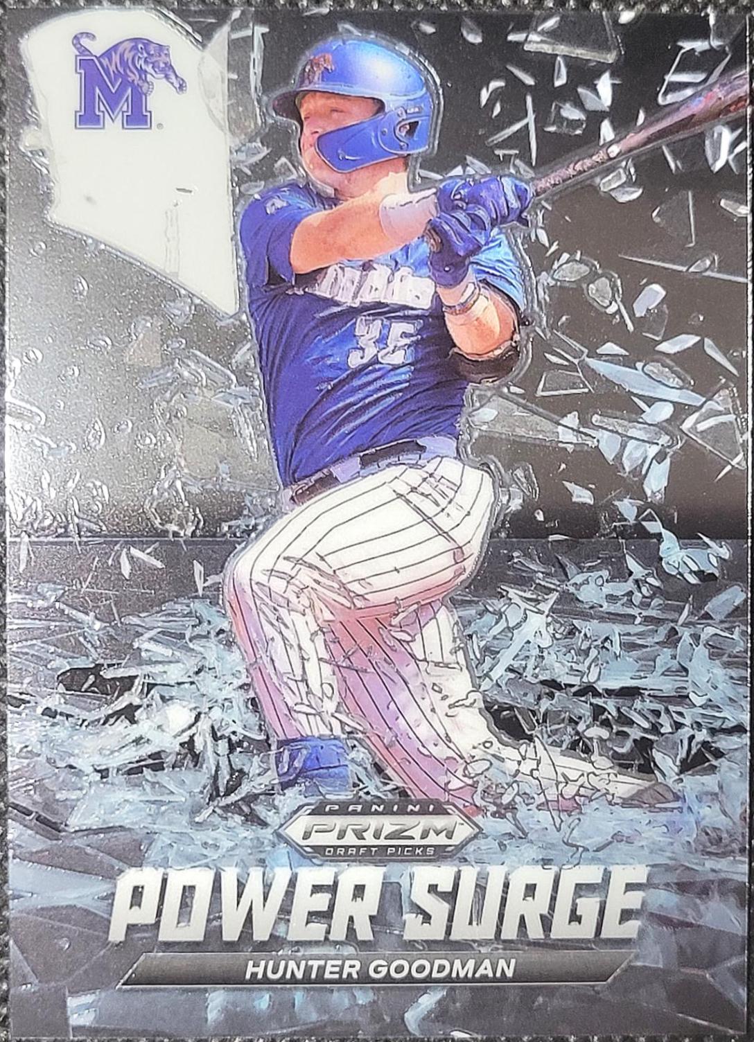 Hunter Goodman #PS-HG Baseball Cards 2021 Panini Prizm Draft Picks Power Surge