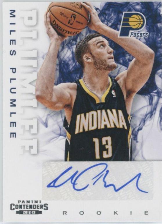 Miles Plumlee Autograph #225 Basketball Cards 2012 Panini Contenders