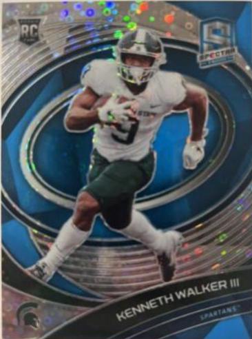 Kenneth Walker III [Neon Blue] #27