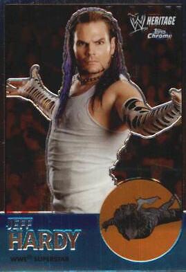 Jeff Hardy #9 Wrestling Cards 2007 Topps Heritage II Chrome WWE