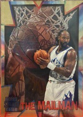 Karl Malone #MH3 Basketball Cards 1996 Stadium Club Mega Heroes