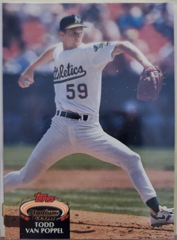 Todd Van Poppel #129 Baseball Cards 1992 Stadium Club