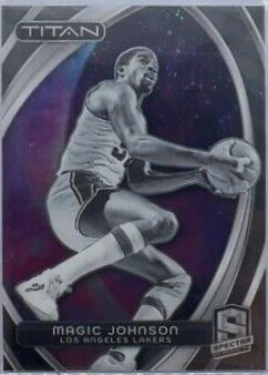Magic Johnson #6 Basketball Cards 2023 Panini Spectra Titan