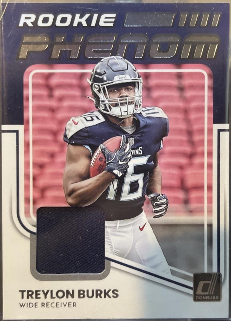 Treylon Burks #RPJ-11 Football Cards 2022 Panini Donruss Rookie Phenom Jerseys