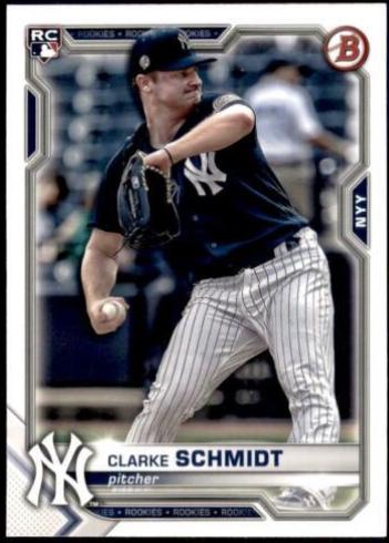 Clarke Schmidt #98 Baseball Cards 2021 Bowman