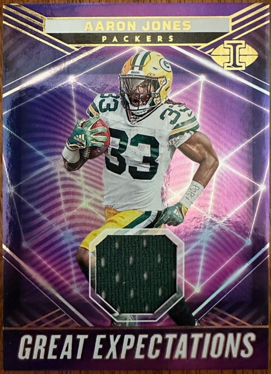Aaron Jones #GE-AJO Football Cards 2023 Panini Illusions Great Expectations