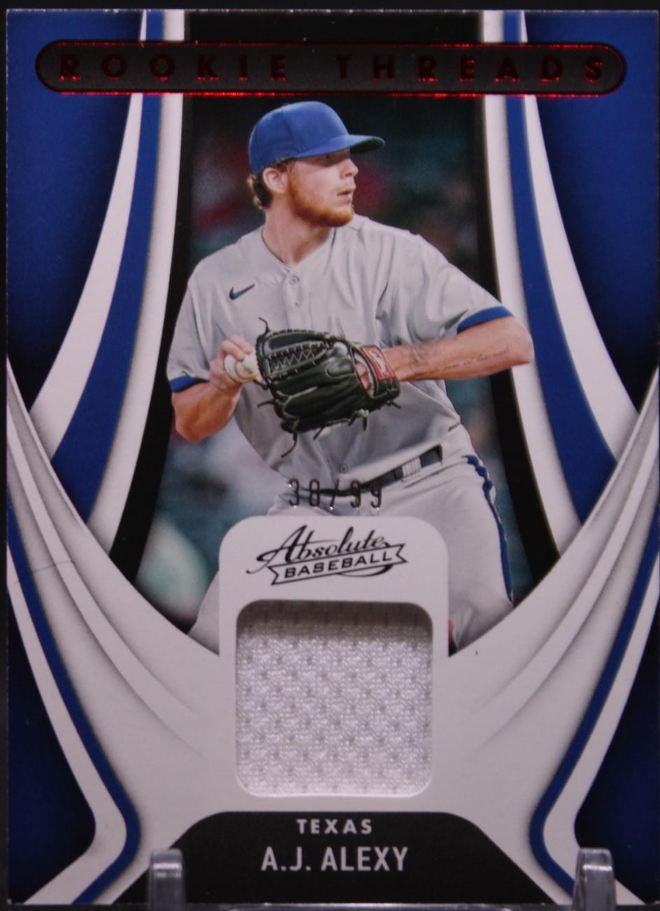 A. J. Alexy #RT-AA 2022 Panini Absolute Rookie Threads Retail Baseball
