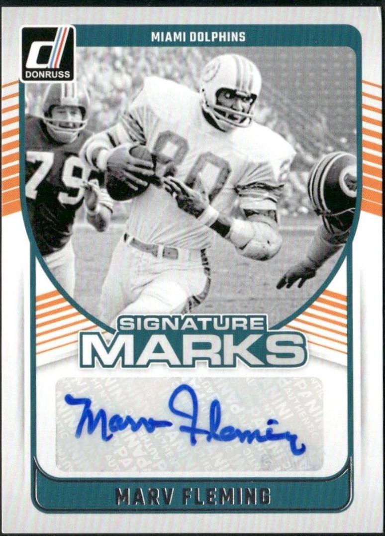 Marv Fleming #SMA-MFL Football Cards 2024 Panini Donruss Signature Marks