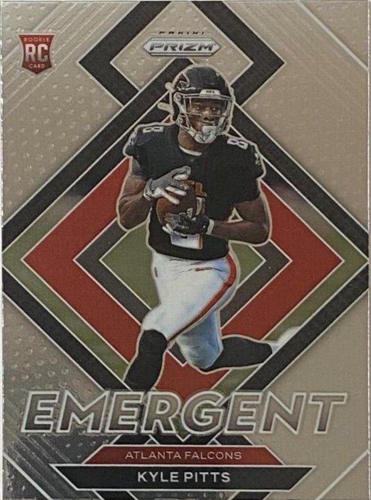 Kyle Pitts #E-11 Football Cards 2021 Panini Prizm Emergent