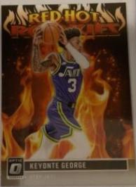 Keyonte George #4 Basketball Cards 2023 Donruss Optic Red Hot Rookies