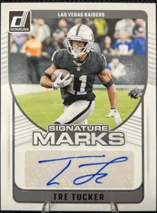 Tre Tucker #SMA-TTU 2024 Panini Donruss Signature Marks Football