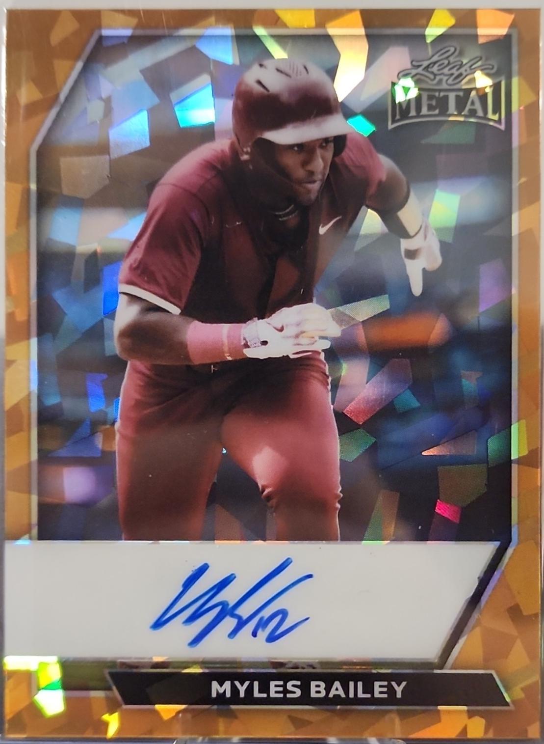 Myles Bailey [Super Prismatic Gold] #BA-MB1 Precios | 2026 Leaf Metal ...