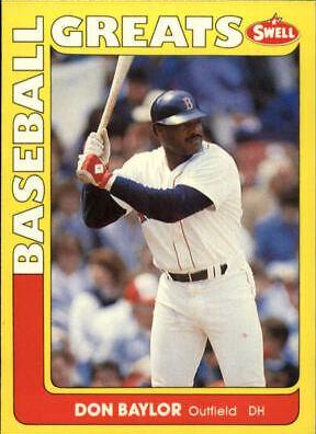Don Baylor #6 Baseball Cards 1991 Swell Greats