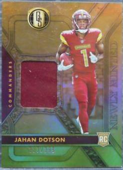Jahan Dotson #NMM-JDO Football Cards 2022 Panini Gold Standard Newly Minted Memorabilia