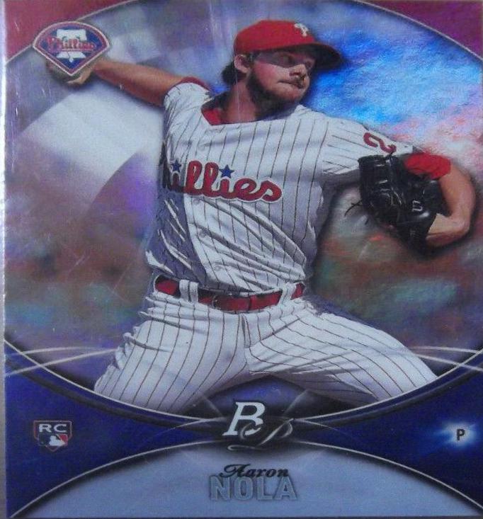Aaron Nola #99 Baseball Cards 2016 Bowman Platinum