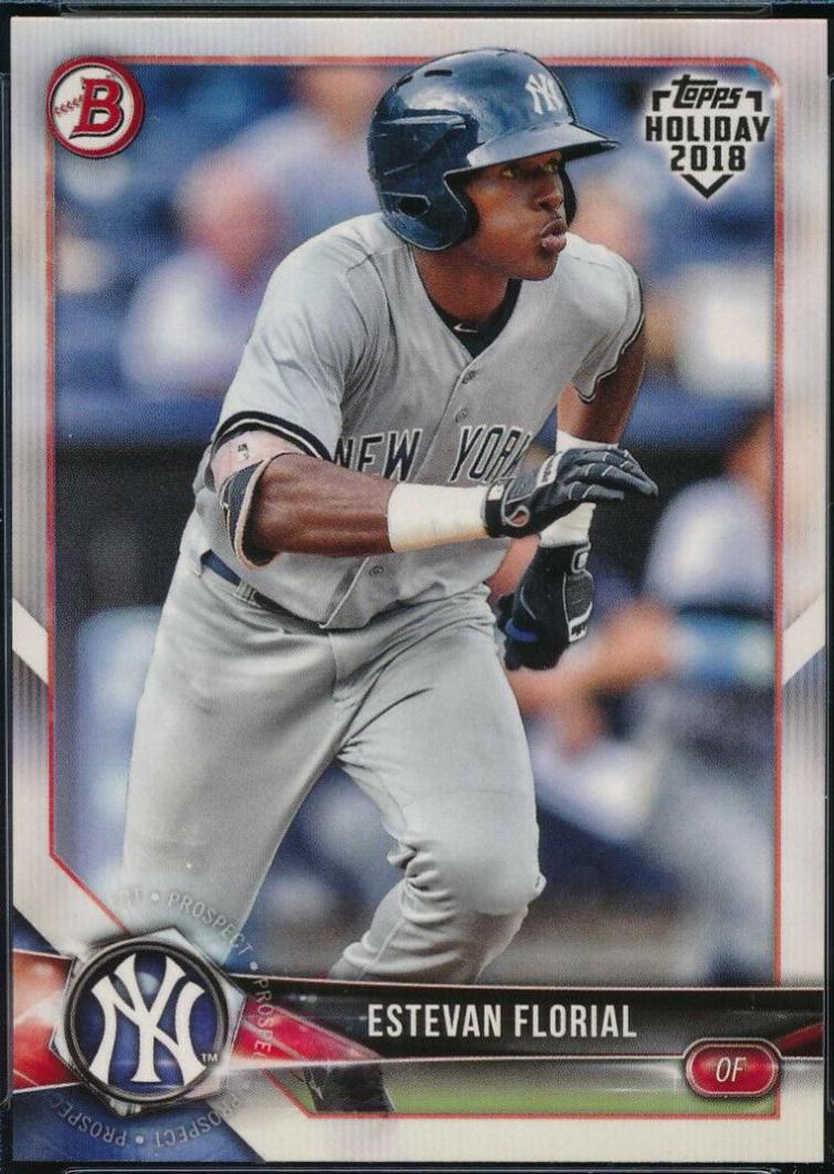 Estevan Florial #TH-EF Baseball Cards 2018 Topps Holiday Bowman