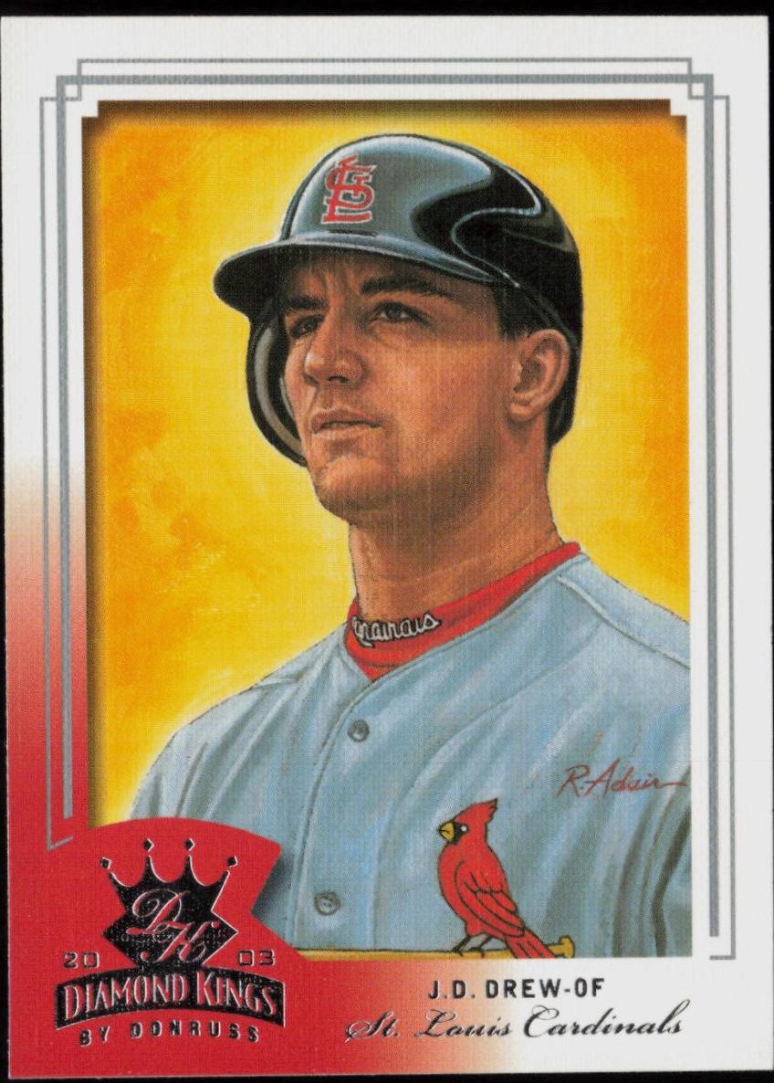 J.D. Drew #146 2003 Donruss Diamond Kings Baseball