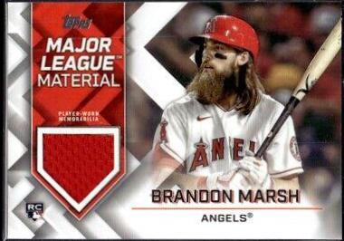 Brandon Marsh #MLM-BM Baseball Cards 2022 Topps Update Major League Material Relics