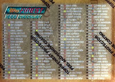 Checklist #191 Hockey Cards 1995 Finest