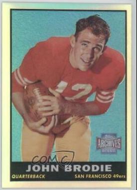 John Brodie #35 Football Cards 2001 Topps Archives Reserve