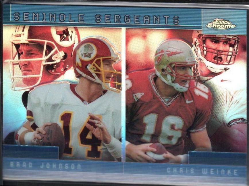Brad Johnson, Chris Weinke [Refractor] #TC17