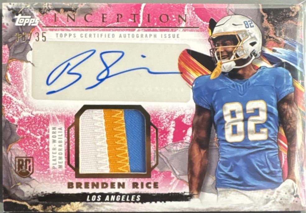 Brenden Rice #PPA-BRI Prices | 2024 Topps Inception Provenance