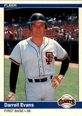 Darrell Evans #372 1984 Fleer Baseball