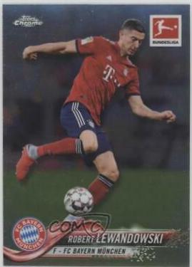 Robert Lewandowski #1 Soccer Cards 2018 Topps Chrome Bundesliga