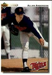 Allan Anderson #506 Baseball Cards 1992 Upper Deck Prices