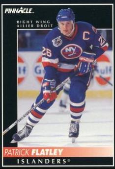 Patrick Flatley #44 Hockey Cards 1992 Pinnacle Canadian