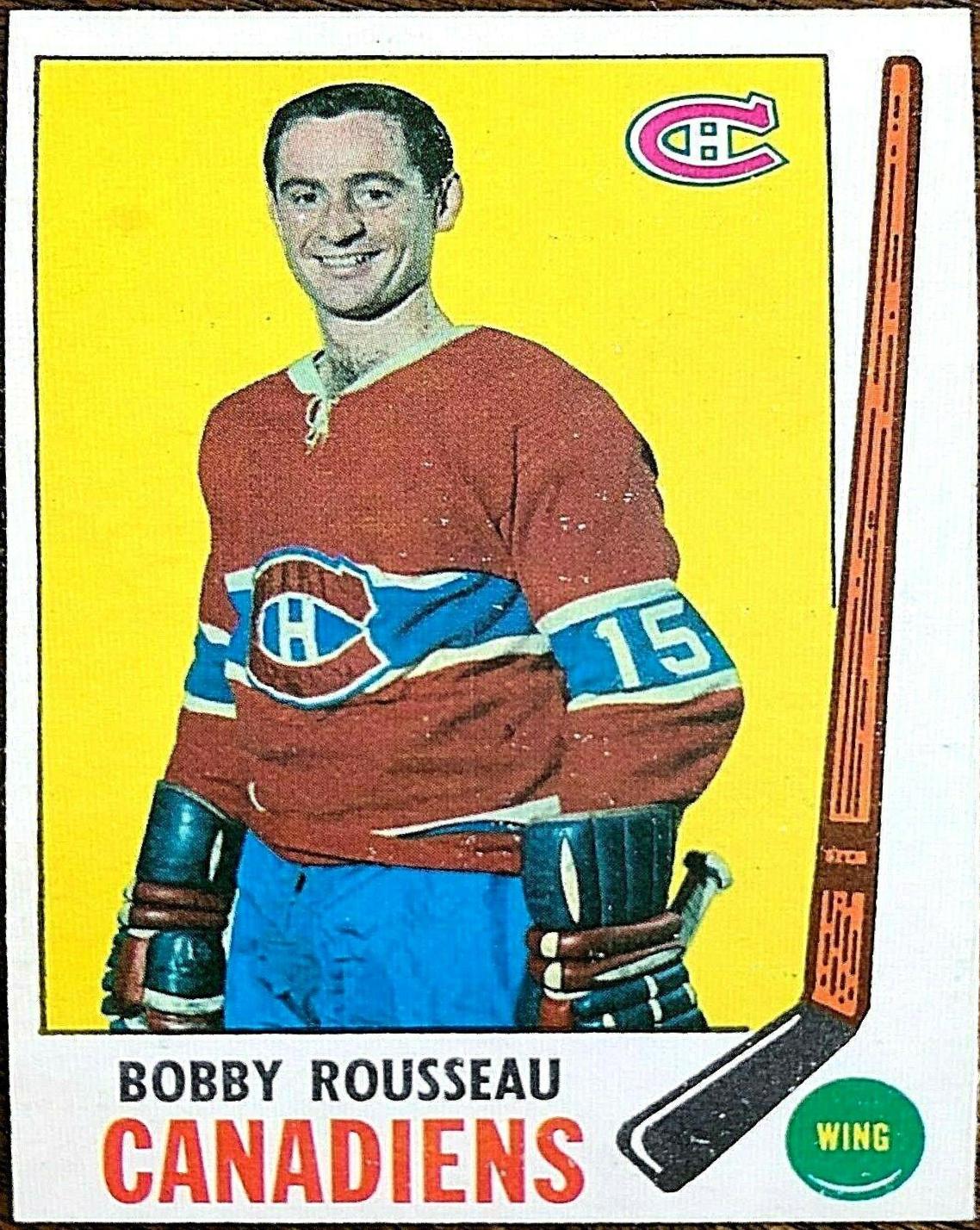 Bobby Rousseau #9 Hockey Cards 1969 O-Pee-Chee