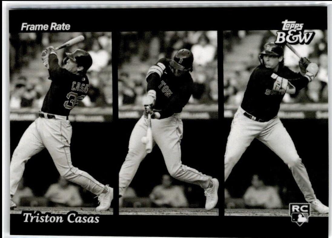 Triston Casas #FR5 Baseball Cards 2023 Topps Black and White Frame Rate