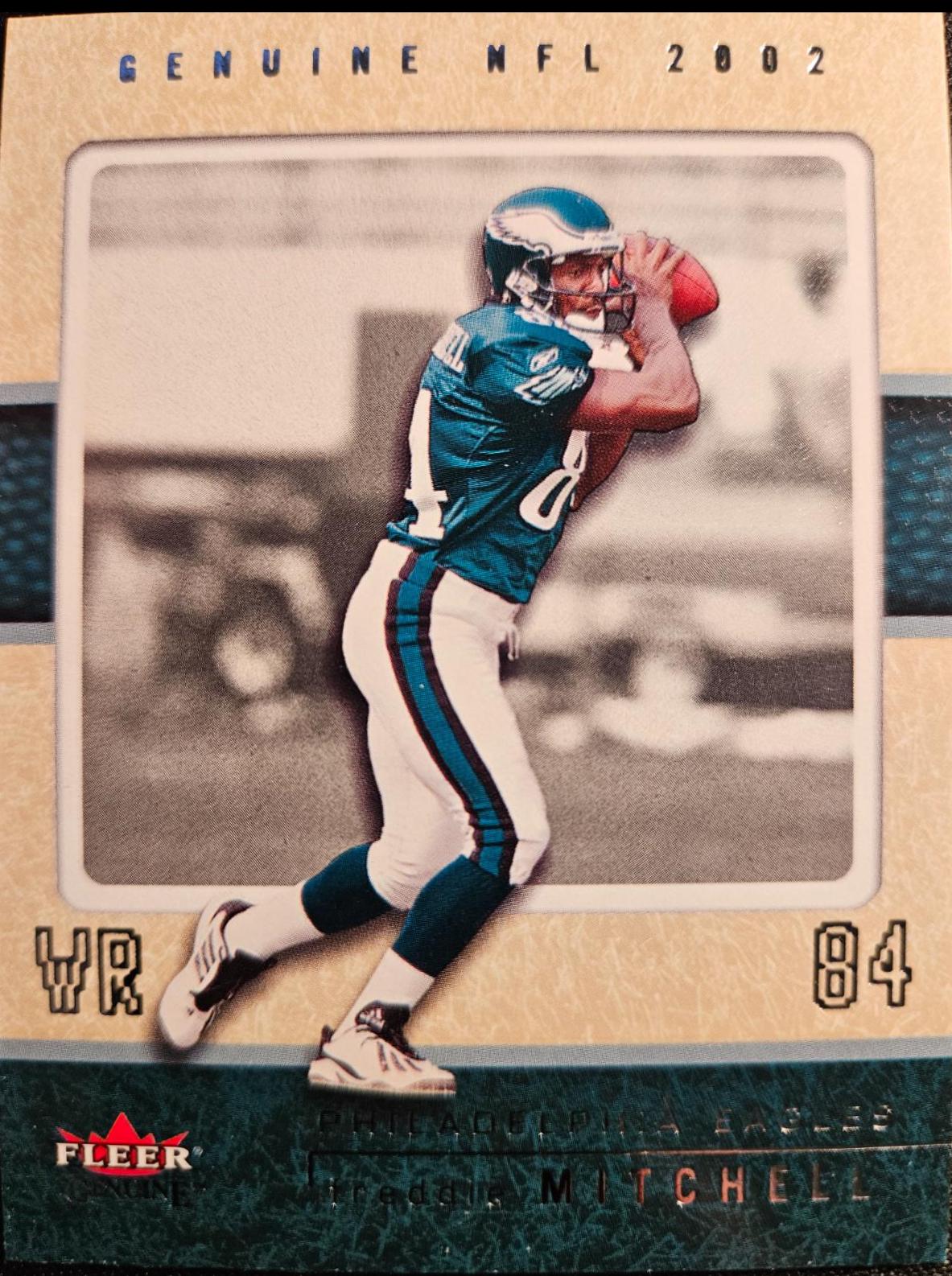 Freddie Mitchell #114 Football Cards 2002 Fleer Genuine
