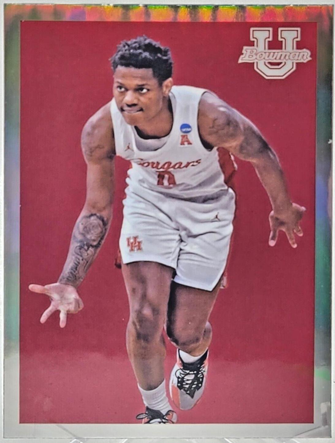 Marcus Sasser #09B-29 2022-23 Bowman University Chrome Basketball 2009 Bowman