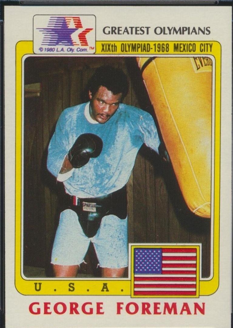 George Foreman #19 Boxing Cards 1983 Topps Greatest Olympians