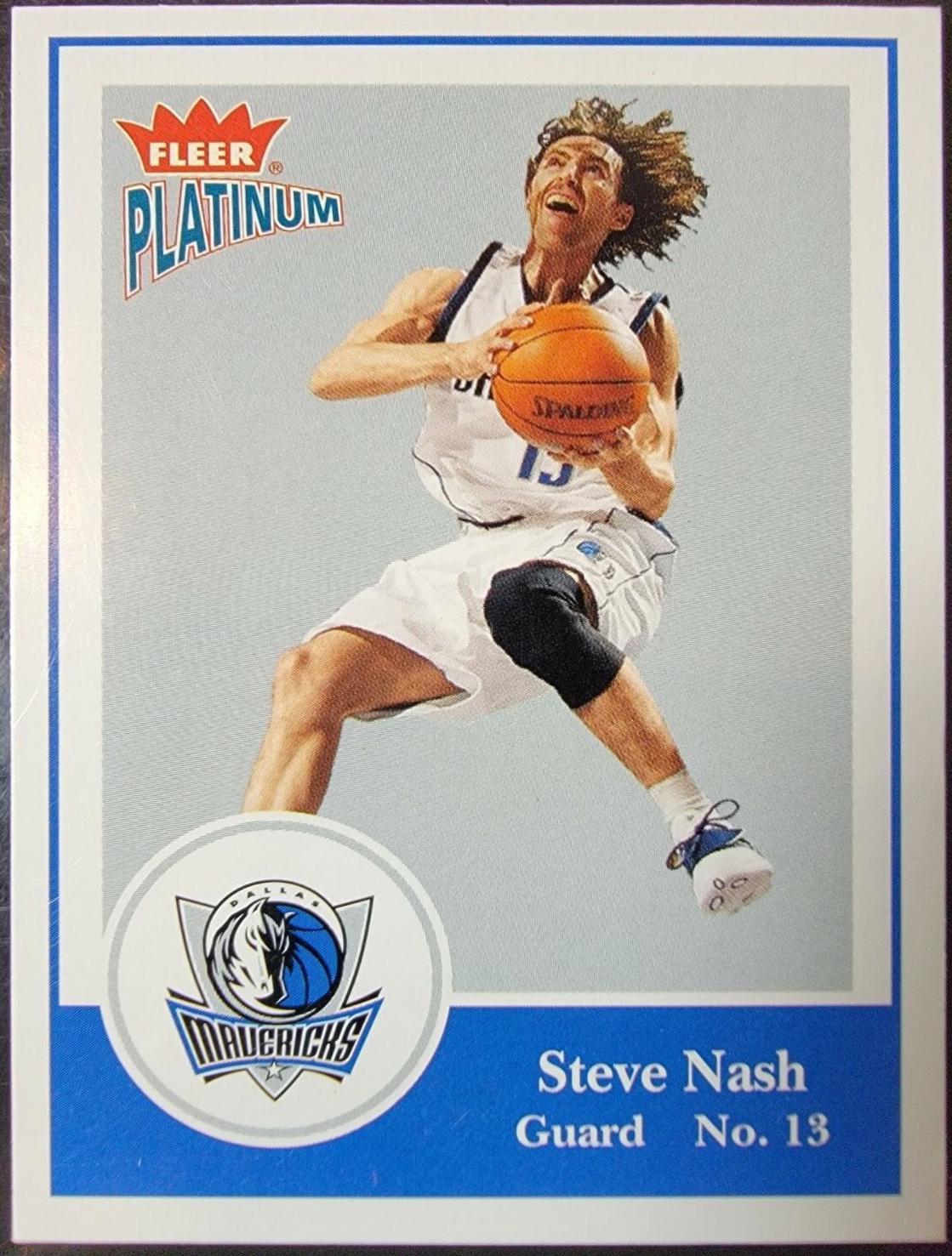 Steve Nash #13 Basketball Cards 2003 Fleer Platinum
