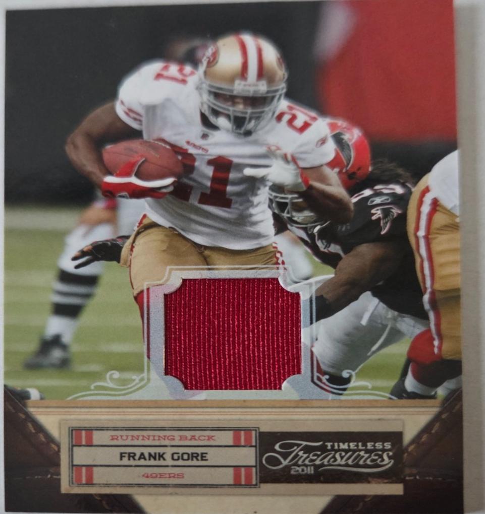 Frank Gore #34 2011 Panini Timeless Treasures Jersey Football