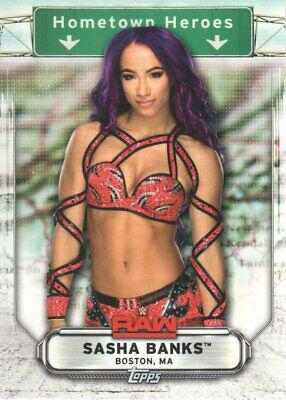 Sasha Banks #HH-36 Wrestling Cards 2019 Topps WWE RAW Hometown Heroes