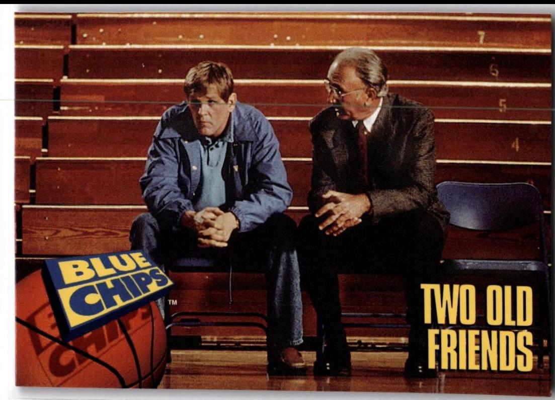 Two Old Friends #37 Basketball Cards 1994 SkyBox Blue Chips