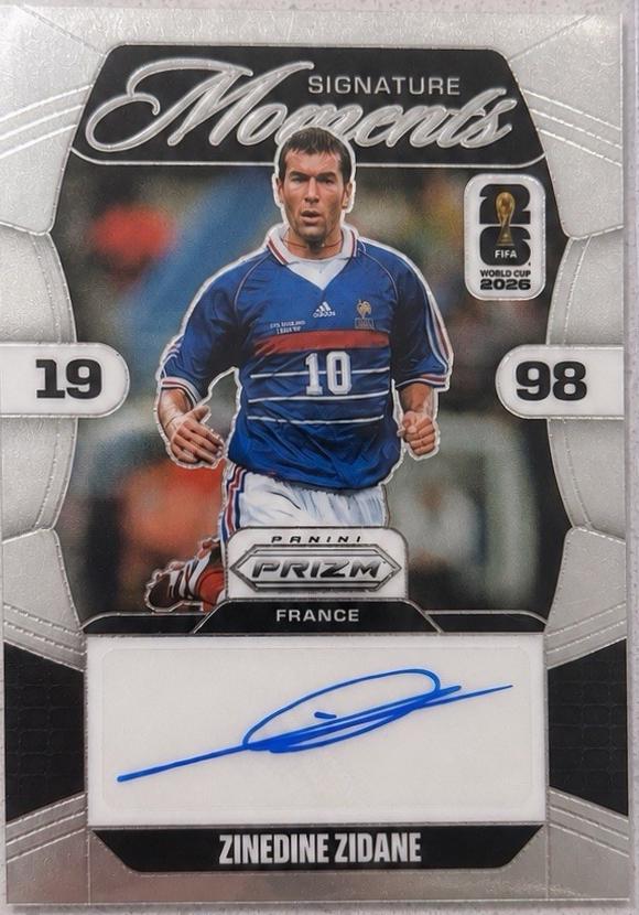 Zinedine Zidane #3 2026 Panini Prizm FIFA Signature Moments