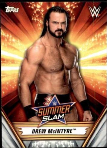 Drew McIntyre #8 Wrestling Cards 2019 Topps WWE SummerSlam