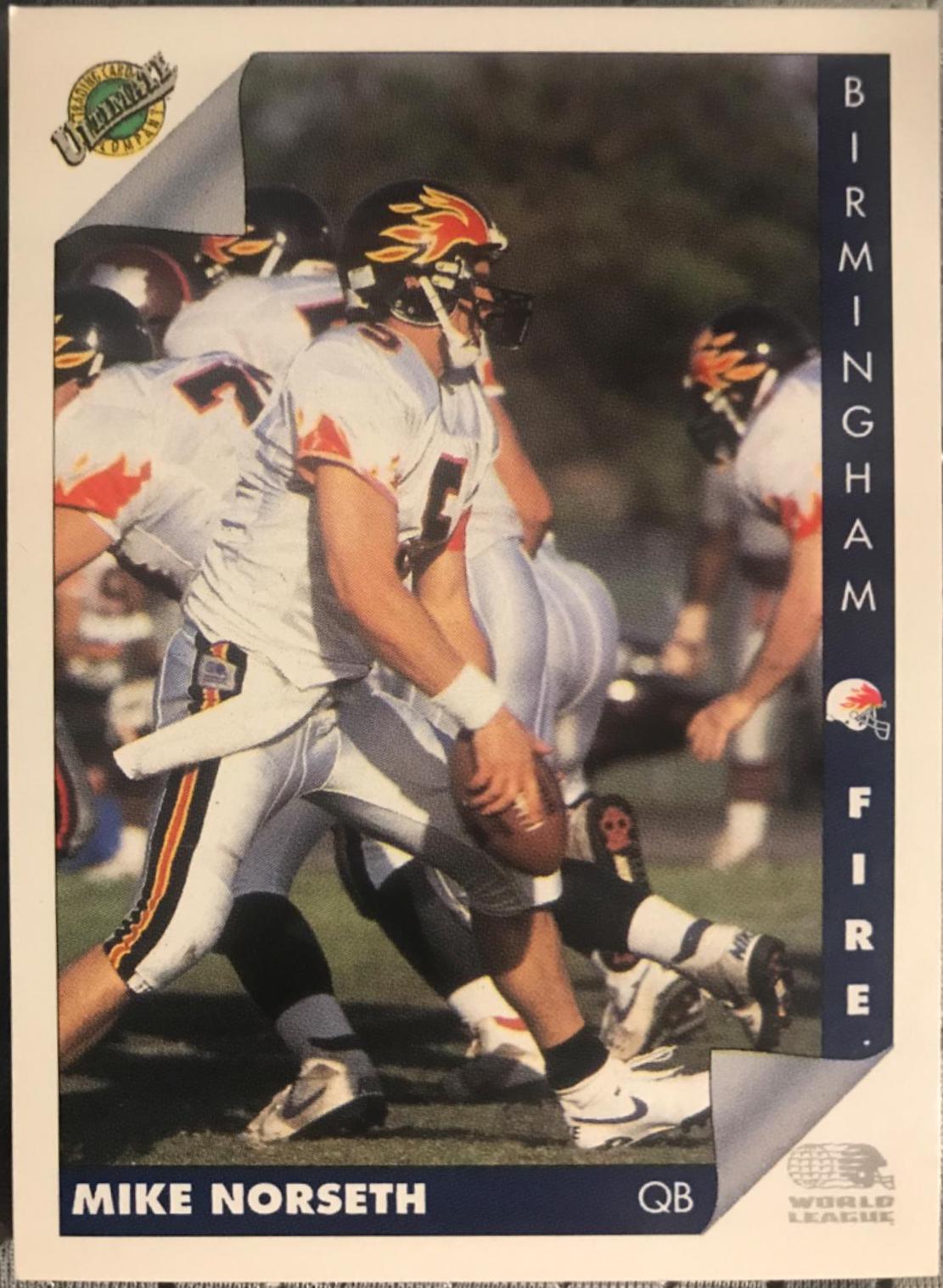 Mike Norseth #NNO Football Cards 1992 Ultimate WLAF Giveaway Game