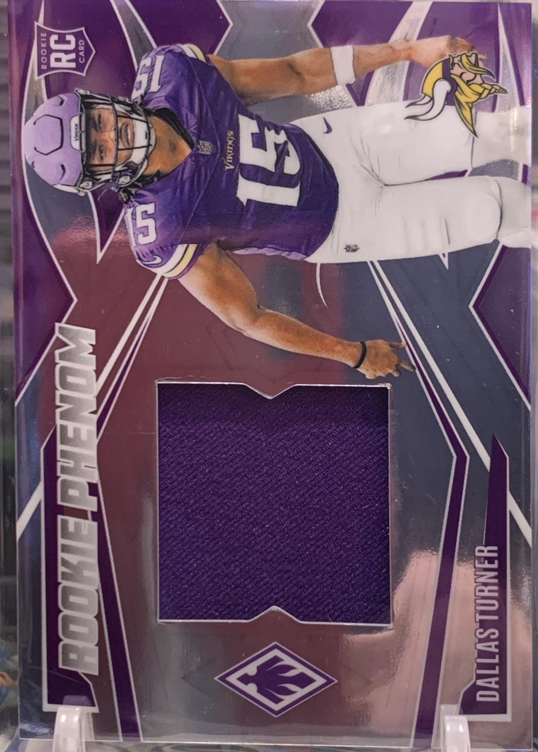 Dallas Turner #RPJ-DTR Football Cards 2024 Panini Phoenix Rookie Phenom Jersey