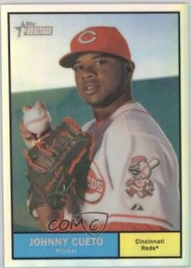 Johnny Cueto #C114 Baseball Cards 2010 Topps Heritage Chrome