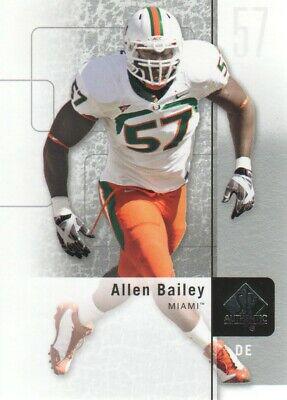 Allen Bailey #25 Football Cards 2011 SP Authentic