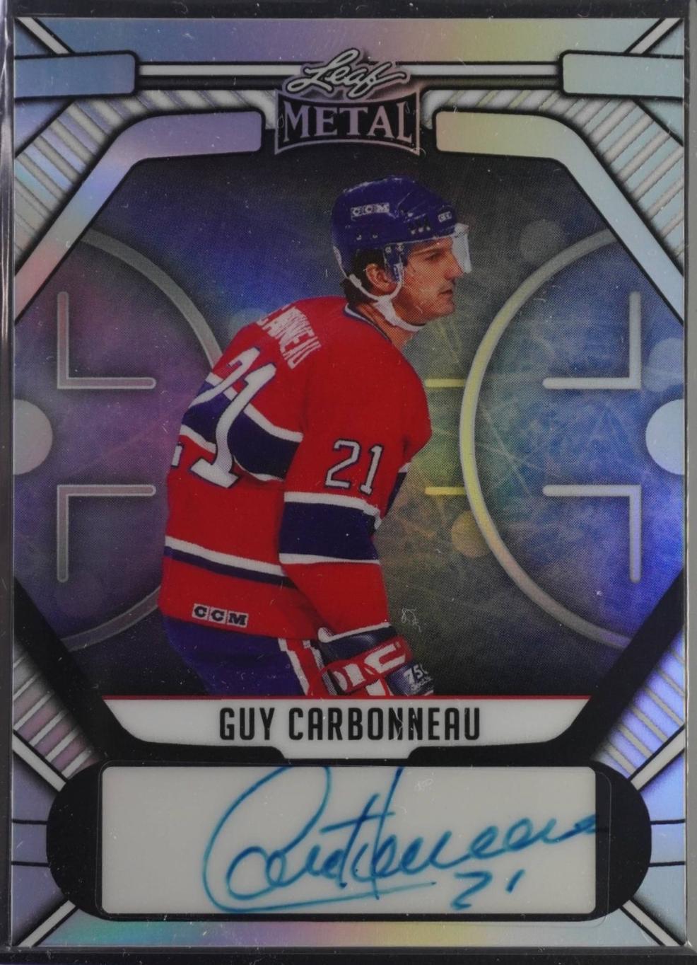 Guy Carbonneau #BA-GC1 2026 Leaf Metal Autograph Hockey
