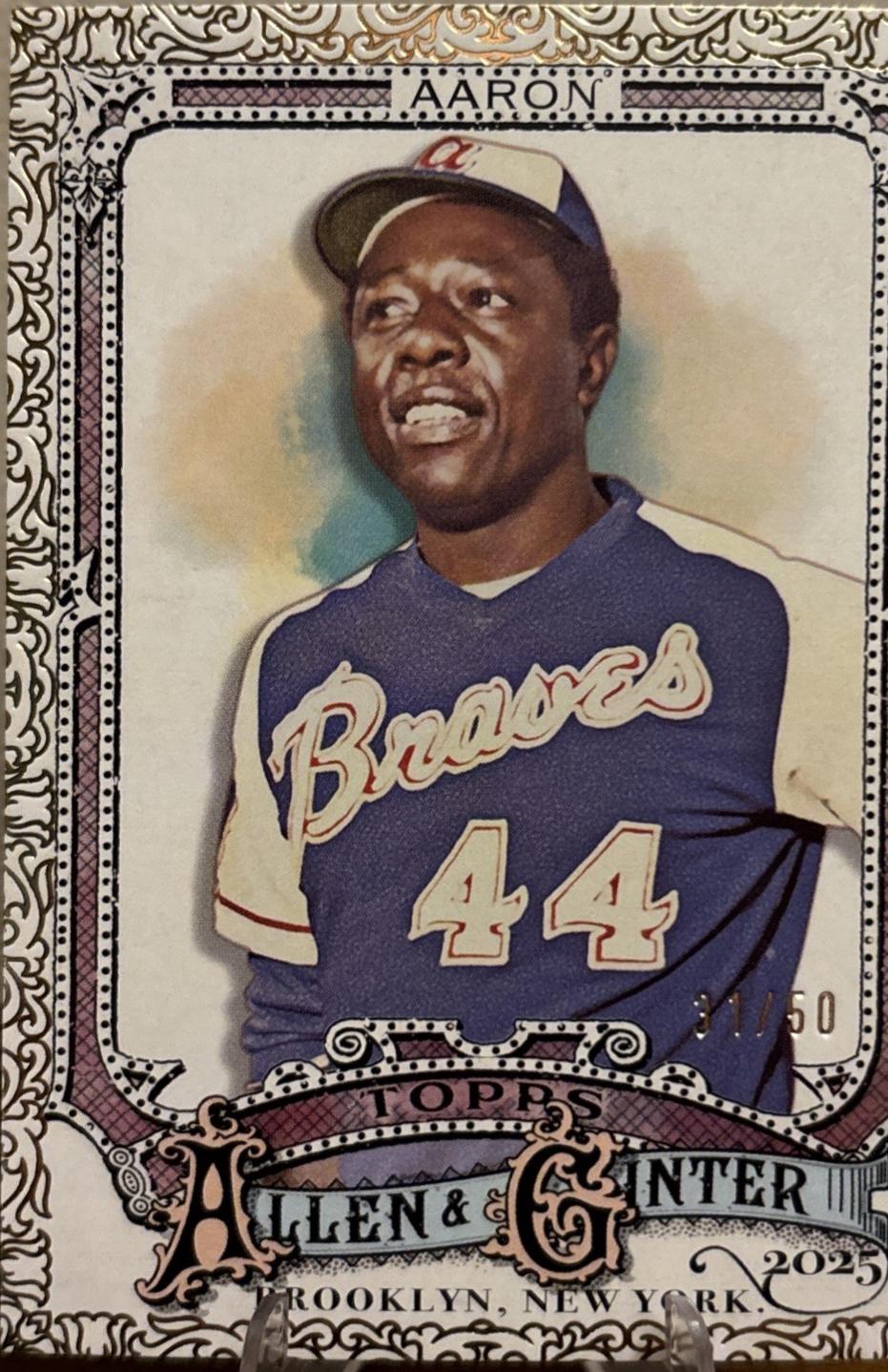 Hank Aaron [Gold Foil Filagree] #13