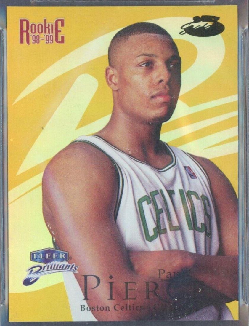 Paul Pierce 24KT Gold #110TG Basketball Cards 1998 Fleer Brilliants