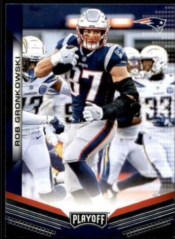 Rob Gronkowski #5 Football Cards 2019 Panini Playoff